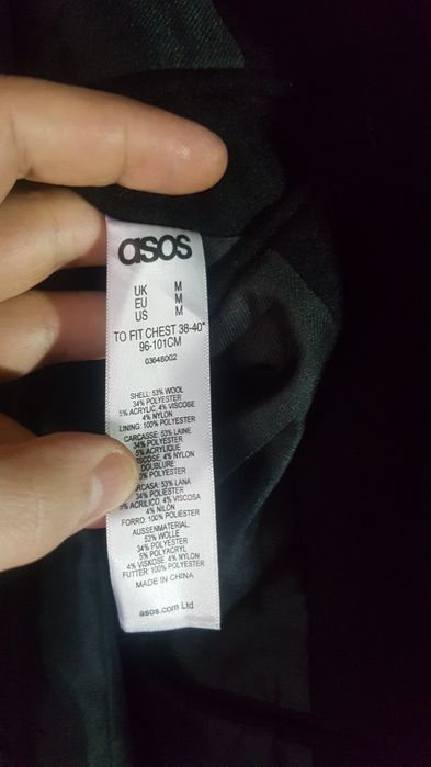 Пальто бушлат шерстяное чёрное