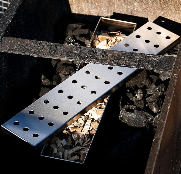 Pudełko wędzarnicze ze stali nierdzewnej | bardzo długi pojemnik