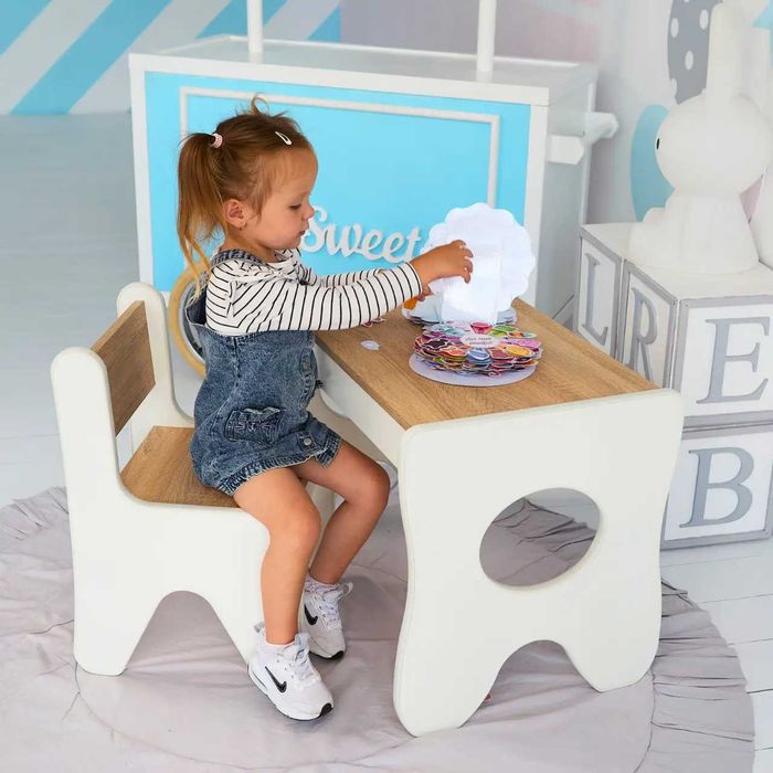 Столик та стільчик для дитини 70×45×51 дитячий гральний стіл і стілець