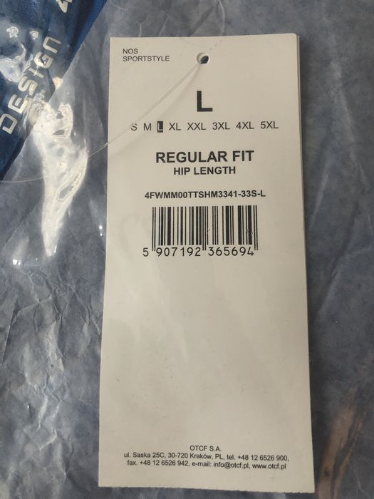 T-shirt męski  koszulka nowy okrągły dekolt 4F rozmiar L