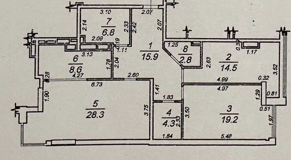 3-rooms apartment apartment by the address st. Kulikovo pole pl Oktyabrskoy revolyutsii pl (area 98 m²) - Atlanta.ua - photo 21