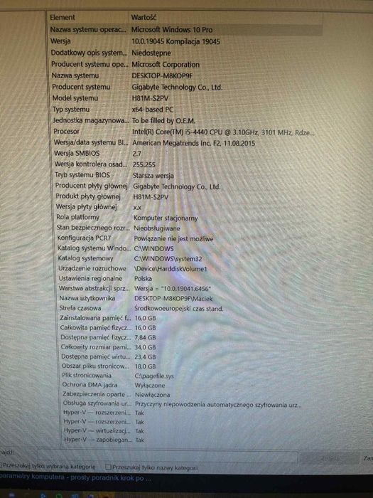 Komputer stacjonarny