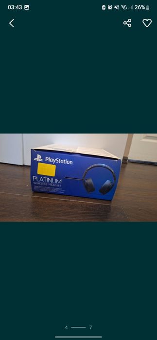 Ps4 wireless headset + plug+ cable+ box