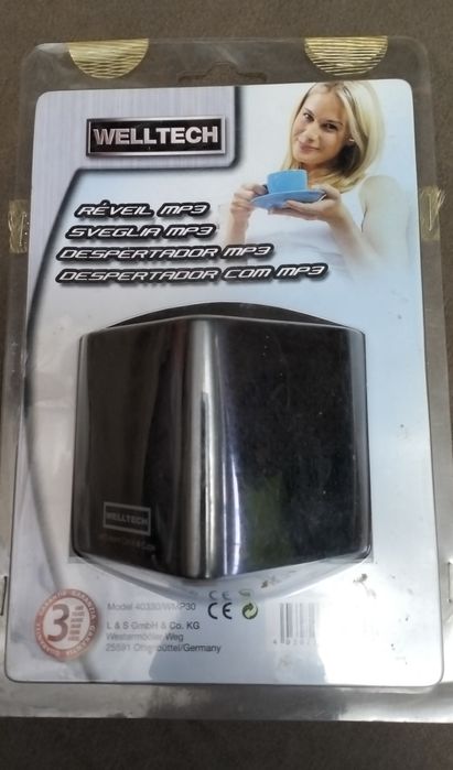 Relógio despertador MP3 novo na caixa. (ver desconto no texto)