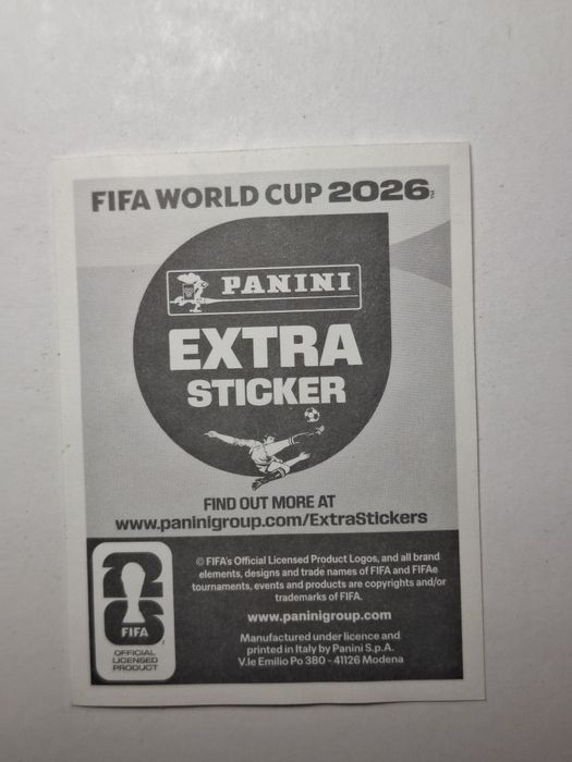 Erling Haaland Extra Sticker Gold (Ouro) da Panini WORLD CUP 2026