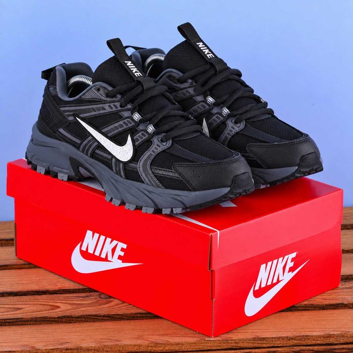 (2440) Термо осінь-зима Кросівки Nike V2K GTX черевики чорні з білим лого (41-46) найк найки В'єтнам