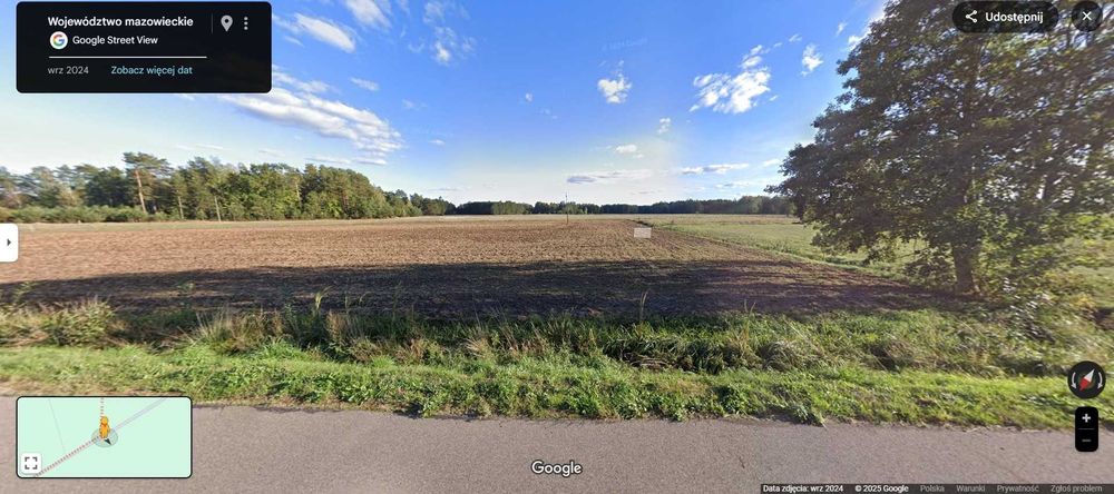 Działka rolna 4,37 ha – piękne okolice, Niedźwiedź, Mazowieckie - rez.