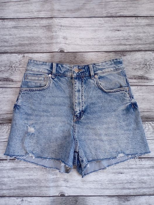 Spodenki szorty jeansowe Zara 40 L 100% bawełna denim vintage oldschoo