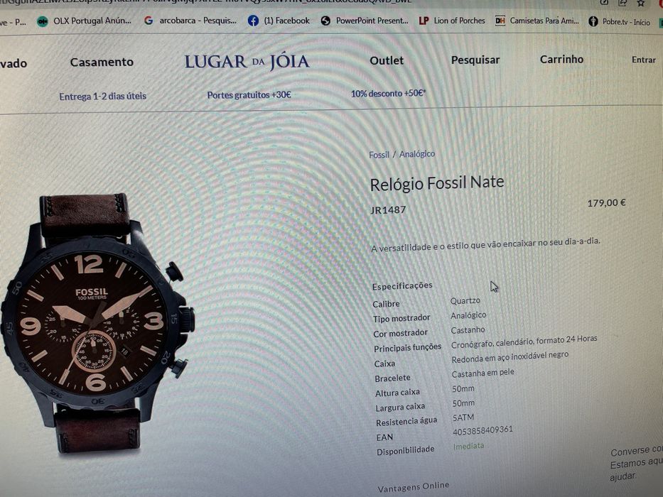 Relógio fóssil otimo estado