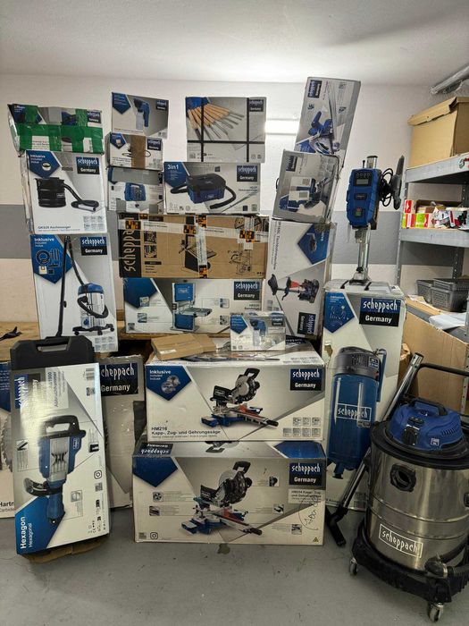 Palety Mix Elektronarzędzia Scheppach i inne