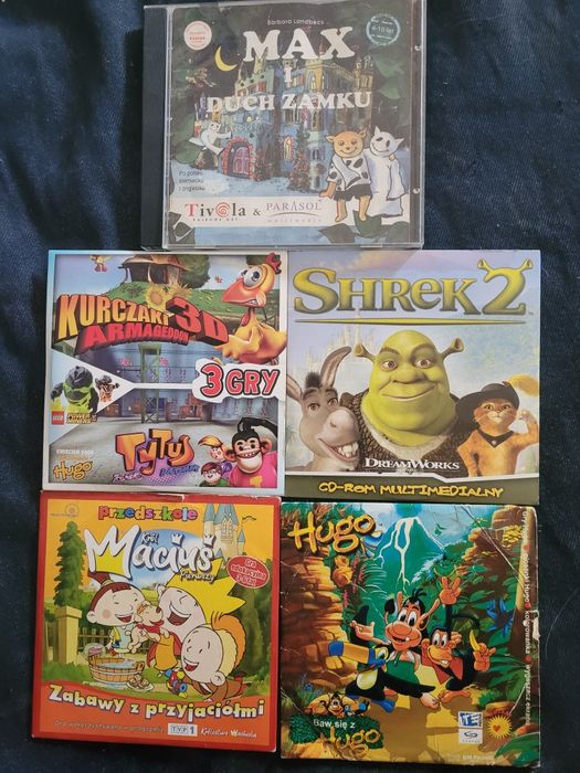 PC CD-ROM x 4  Gry dla dzieci na PC - szczegóły w opisie