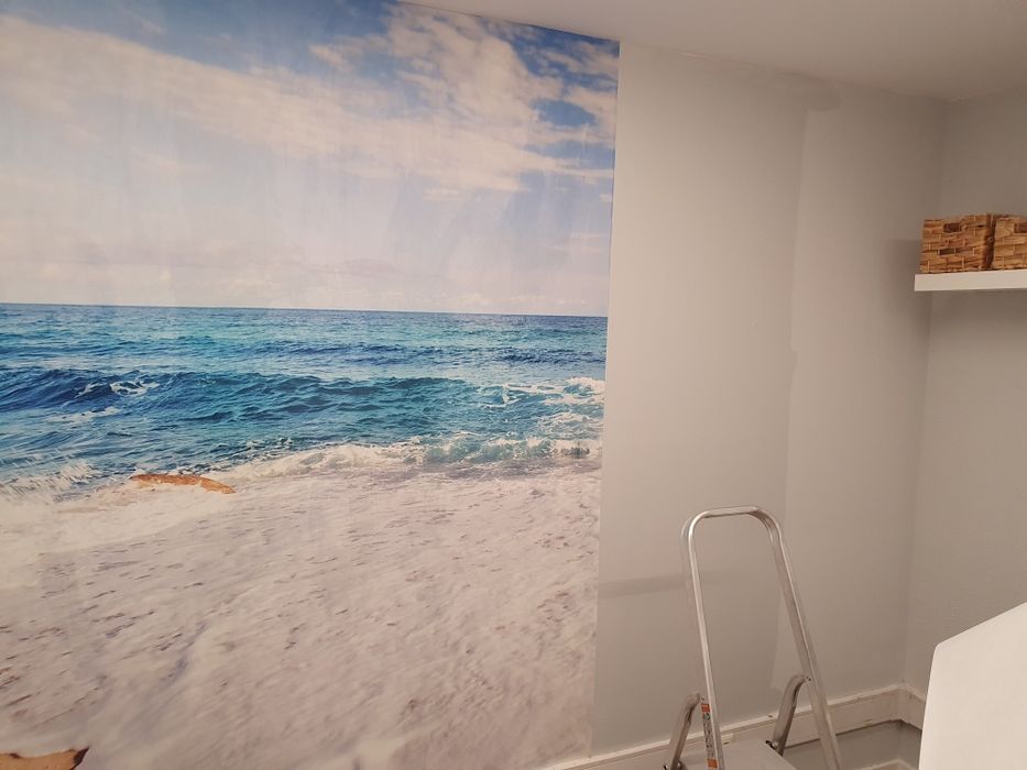 Aplicação de papel parede e outros