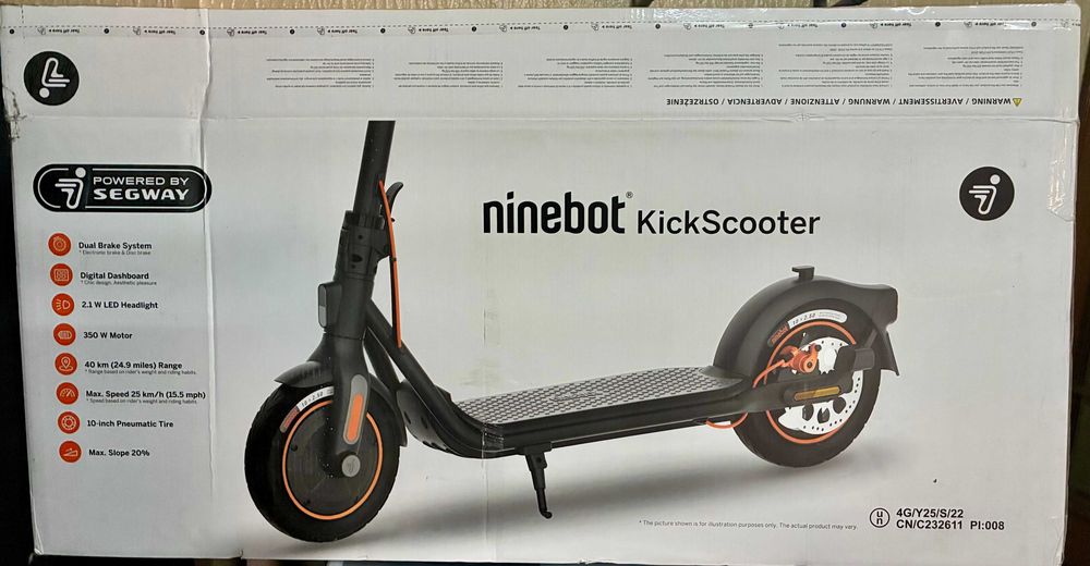 Trotinete Elétrica Segway Ninebot F40I – Excelente estado - Pouco utilizada