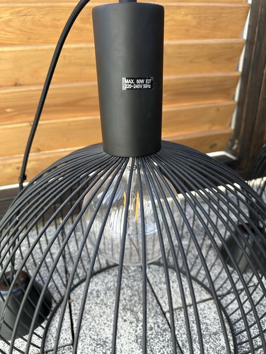 Czarna ażurowa lampa Aver 40 Nordlux dwie sztuki