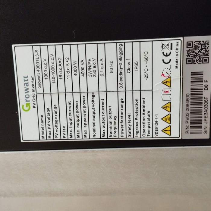Inwenter Growatt 4000TL3-S