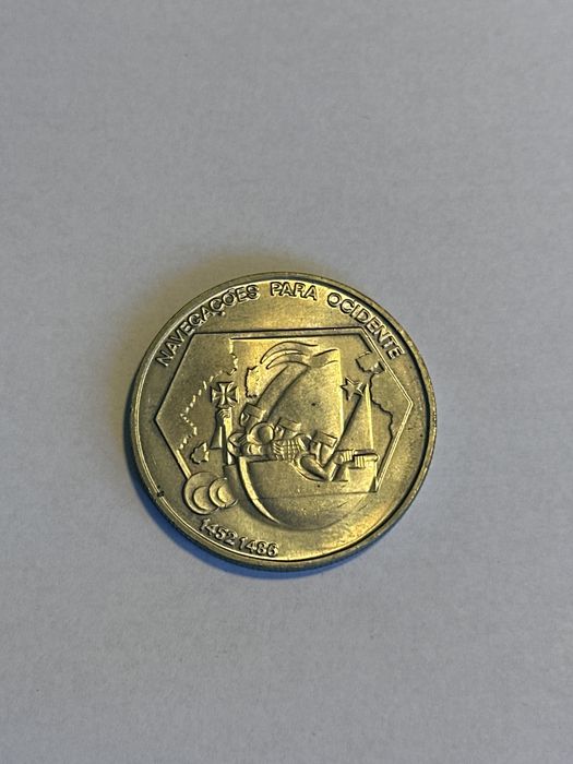 Moeda comemorativa de 200 Escudos – Navegações para Ocidente – 1991