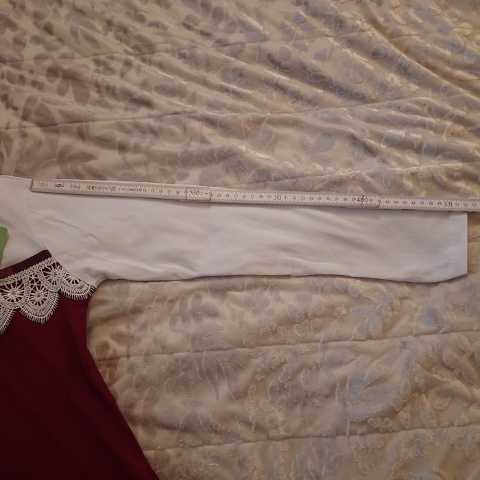 Sukienka galowa 152/158 biało czerwona galowa NOWA