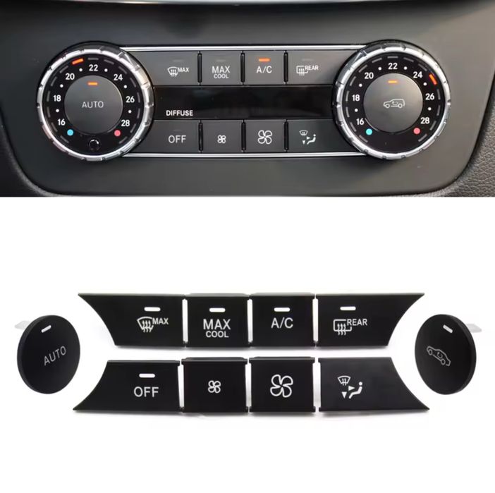 Кнопки клімат-контролю / Шкала °C Mercedes-Benz CLA GLA GL GLE GLSW166