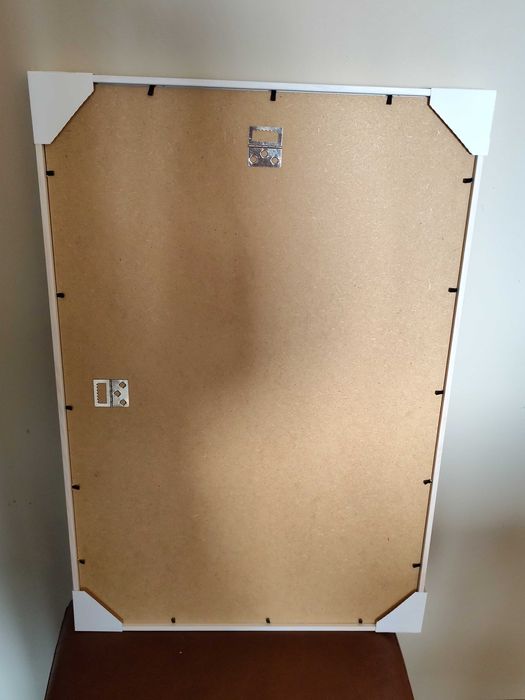 Moldura de madeira branca 40x60 - nova