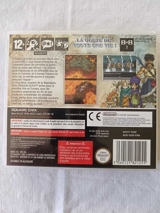 Dragon Quest V: Hand of the Heavenly Bride [NintendoDS, 2009] Complete