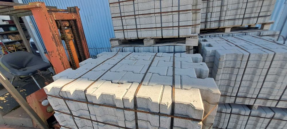 Kostka brukowa Domino "8" szara
