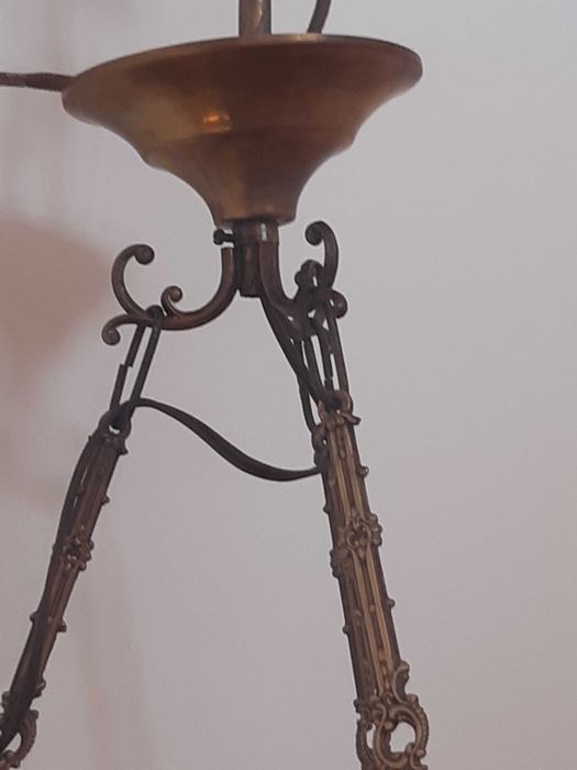 Lampa  zabytkowy  mosiężny  żyrandol  zaproponuj cenę