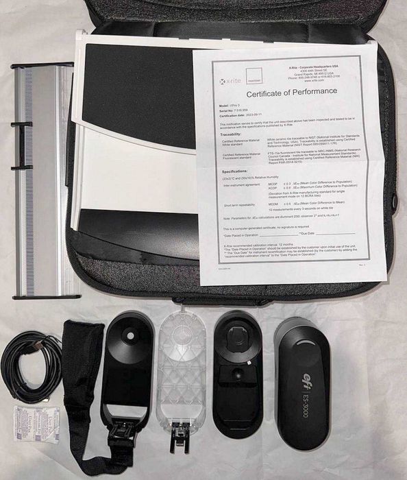 EFI ES-3000 X-Rite i1Pro 3 спектрофотометр. Пробіг лампи 12.8 секунди