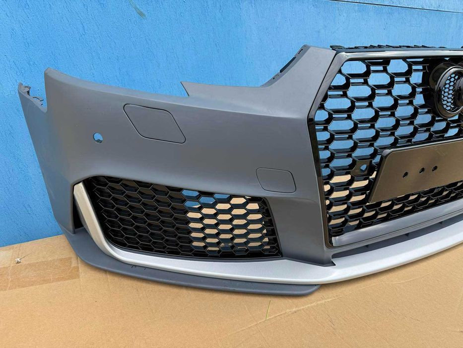 Бампер а4 б9 16-20 рс з решітками ауді бампер решотка RS4 новий AUDI