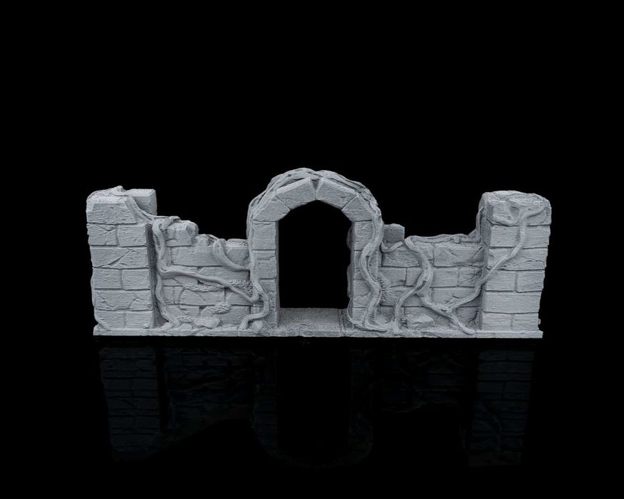 Makiety do Gier Bitewnych – Porośnięte Mury Zestaw 6 Elementów DND RPG