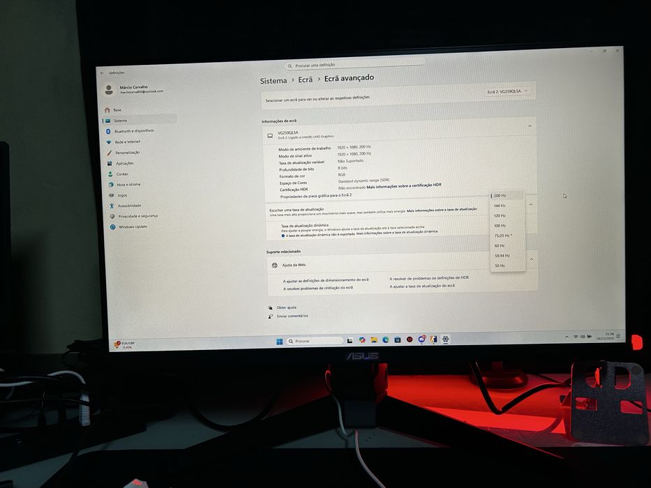 Monitor asus tuf gaming/ novo com garantia