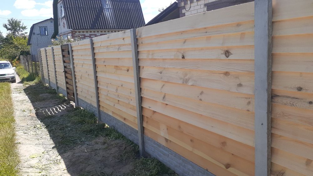 ЄВРОПАРКАНИ ВІД ВИРОБНИКА (бетонні,профнастил,сітка рабиця, дерево)