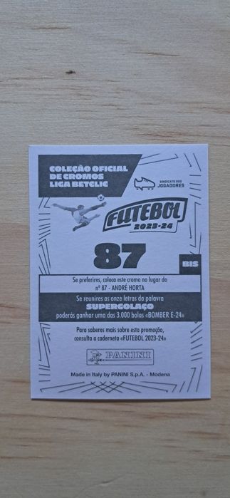 Cromo futebol de Zalazar(Liga Portuguesa)da Panini