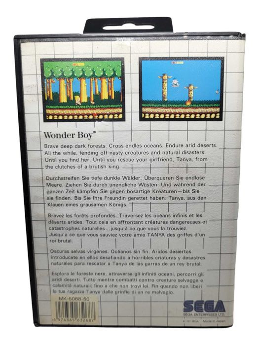 Wonder Boy Sega Master System MS