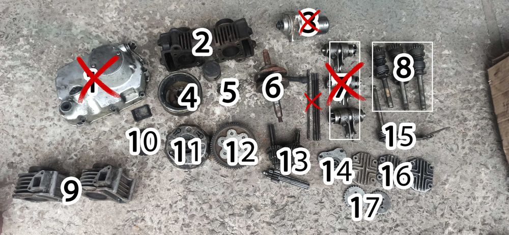 Запчастини для мотоцикла, мопеда альфа дельта ЛОТ за все