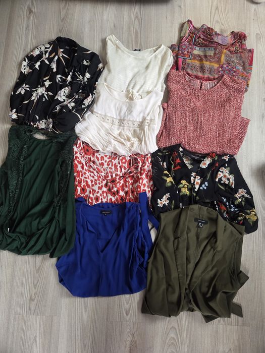 Zestaw bluzek M/L body kamizelka
