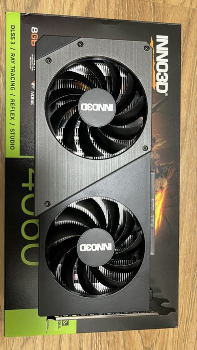 Відеокарта INNO3D Geforce RTX 4060/8gb На ГАРАНТІЇ майже 2 роки!!!