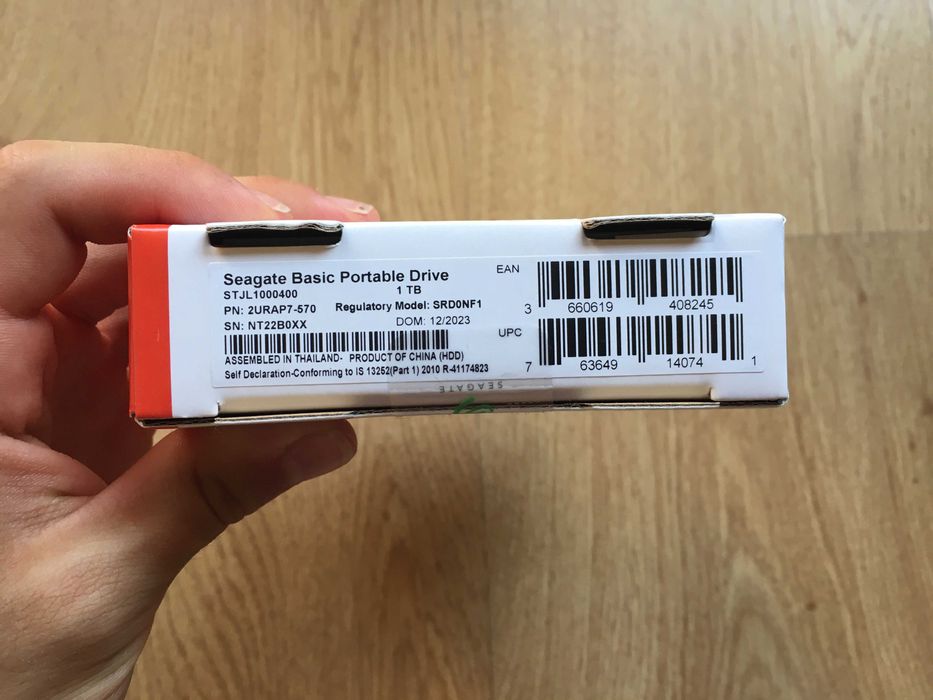 Caixa Externa USB 3.1 para HDD 2.5" SATA (NOVO) + Disco Externo 1TB