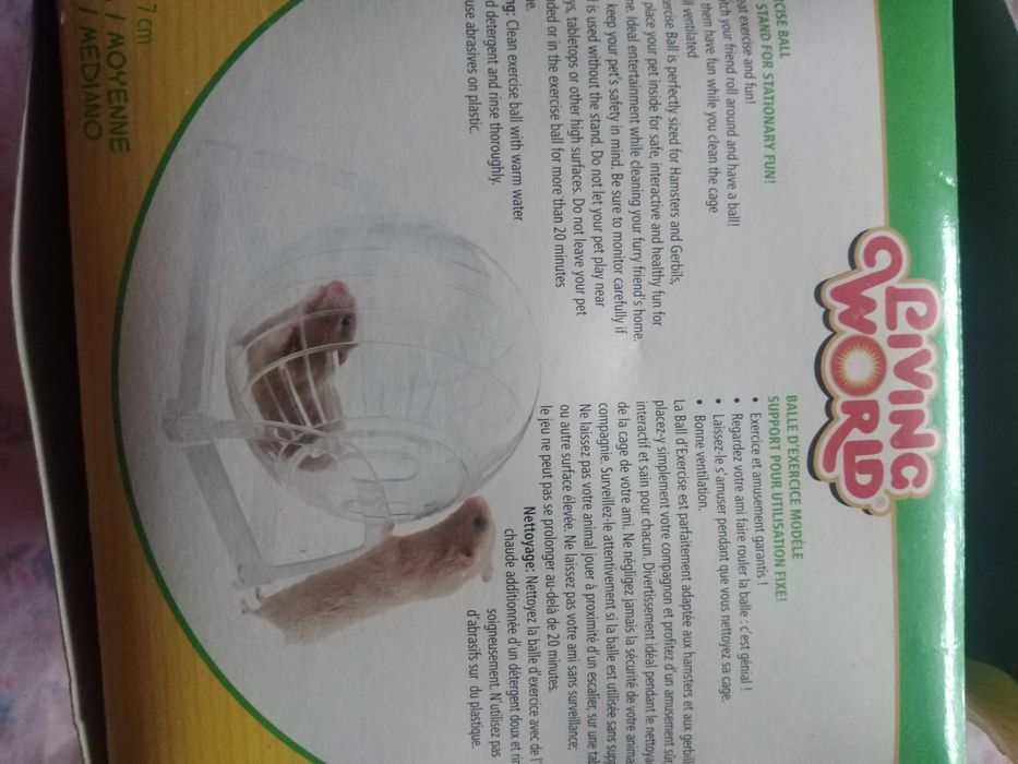 Bola de exercício para pequenos roedores