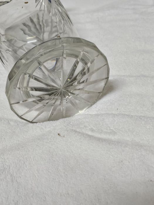Vaso em cristal lapidado