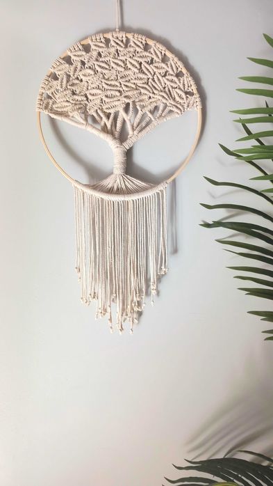Árvore da Vida 3D em macramé
