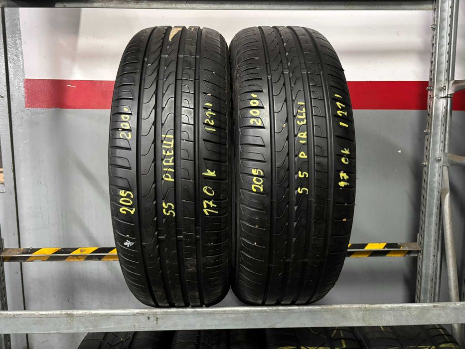 2X OPONY LETNIE 205/55R17 91W Pirelli Cinturato P7 MO 6.3MM 2021R CAŁE