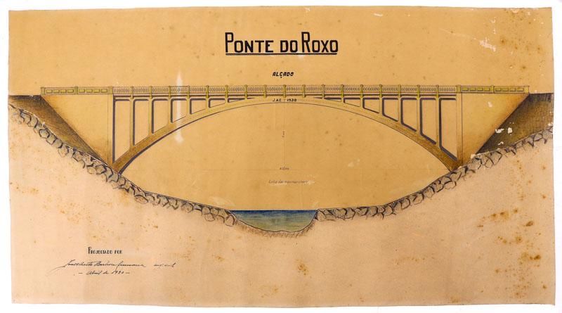 Antigo projeto arquitetura Ponte do Roxo Original