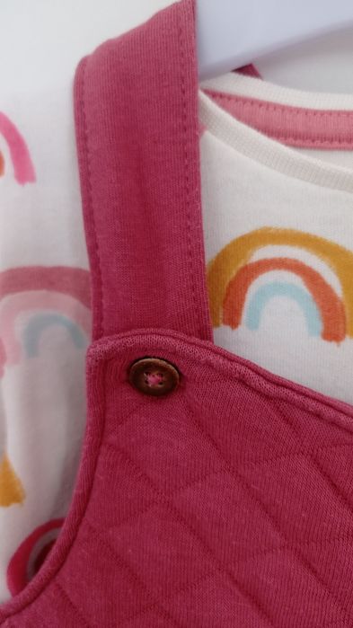 Sukienka body zestaw komplet F&F 68 3-6