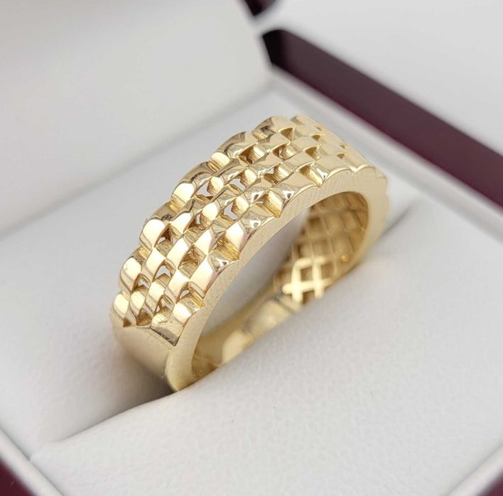 Elegancki złoty pierścionek 3,11g PR.585 14K R.18