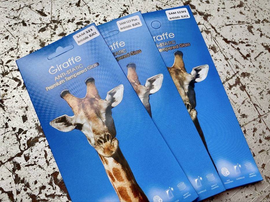 Защитное стекло для Samsung S23 S23FE S23+ Giraffe Anti-static самсунг