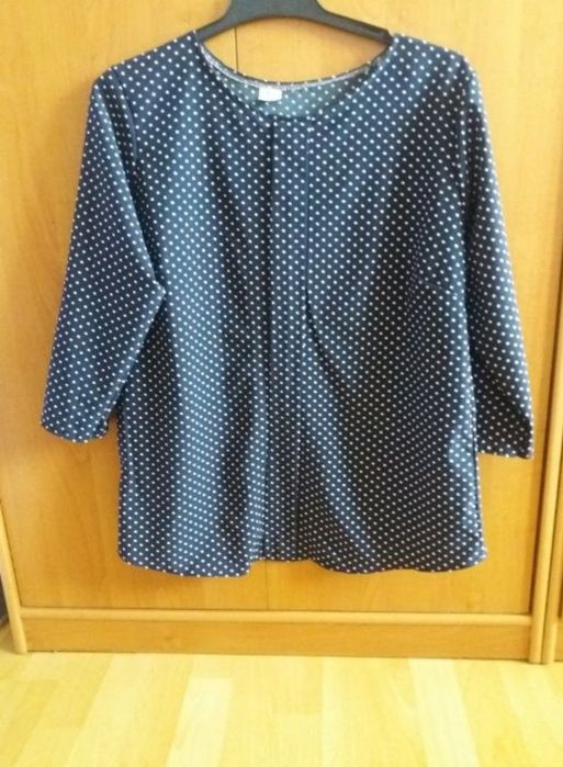 Bluzka damska koszulówka nowa bez metki granatowa XL 42 44