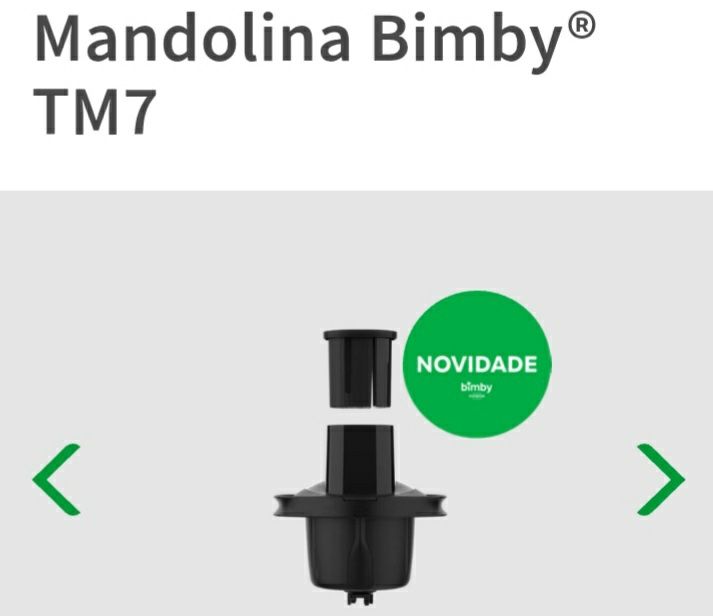 Mandolina Bimby TM7  original. Novo, dentro da caixa.