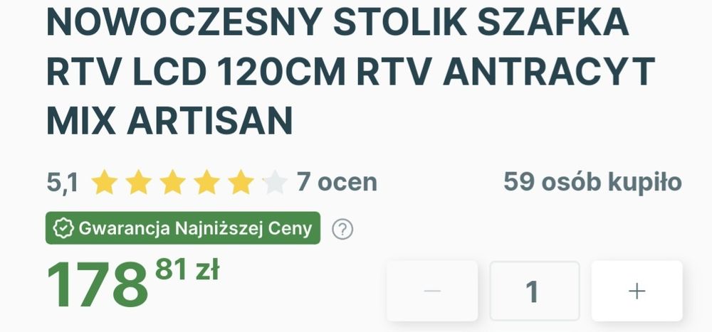 Nowa szafkę rtv.