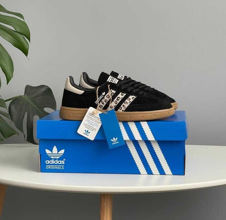 ハペペ PREMIUM! Adidas Handball Spezial Black Leopard 36 37 38 39 40 41