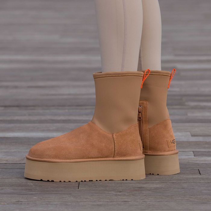 Уггі UGG Dipper Boot High Chestnut (luxe) АКЦІЙНА ЦІНА | Угги натуральные жіночі